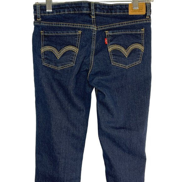Levi’s Girls 711 Skinny Dark Wash Stretch Jeans 14 Regular - Picture 8 of 11
